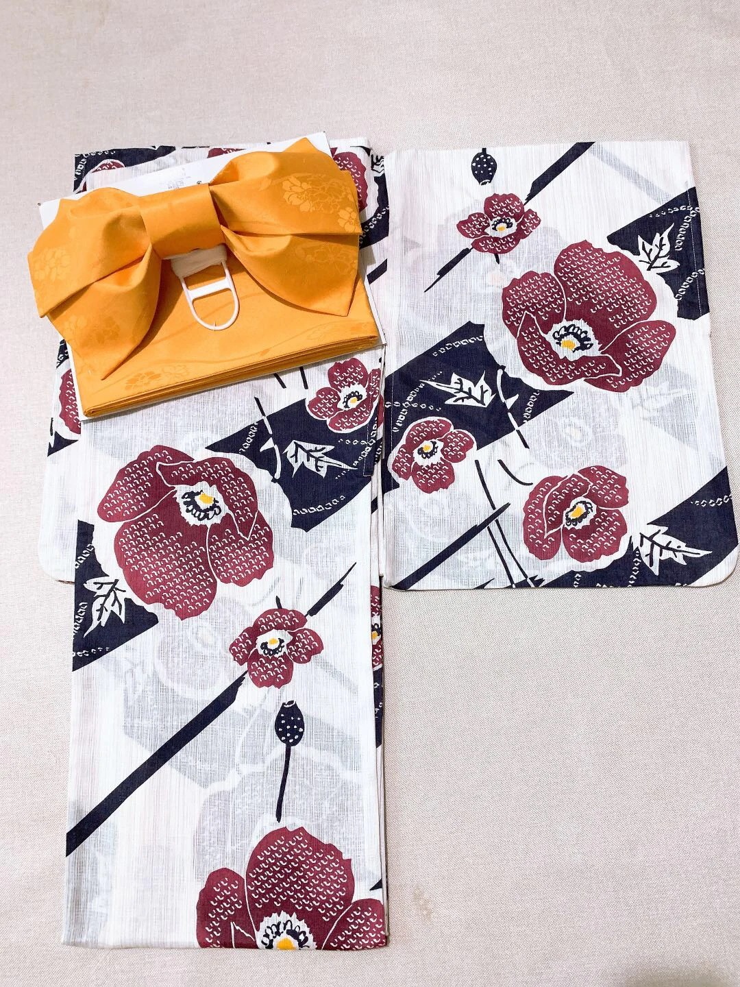 嘉陵キモノハウス 着物ゆかた 女性の伝統的なスタイルの綿と麻の織り目旅行着物ゆかた