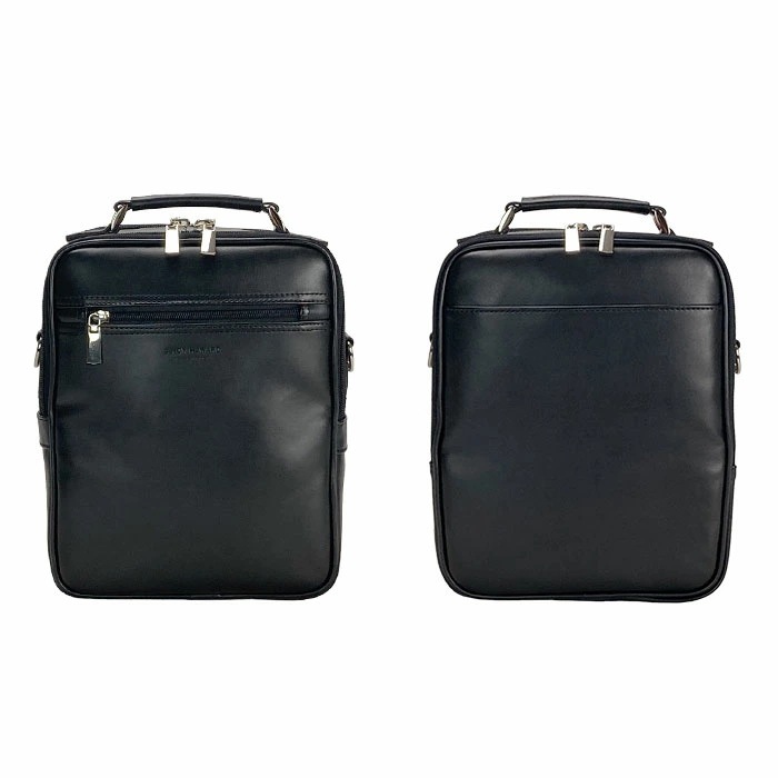 ショルダーバッグ 軽量 縦型 肩掛け メンズ ブランド ANDY HAWARD 16482 B5用紙サイズ収納 手持ちバンドル 黒 ２層 2WAY 冠婚葬祭 通勤 外出 鞄倶楽部