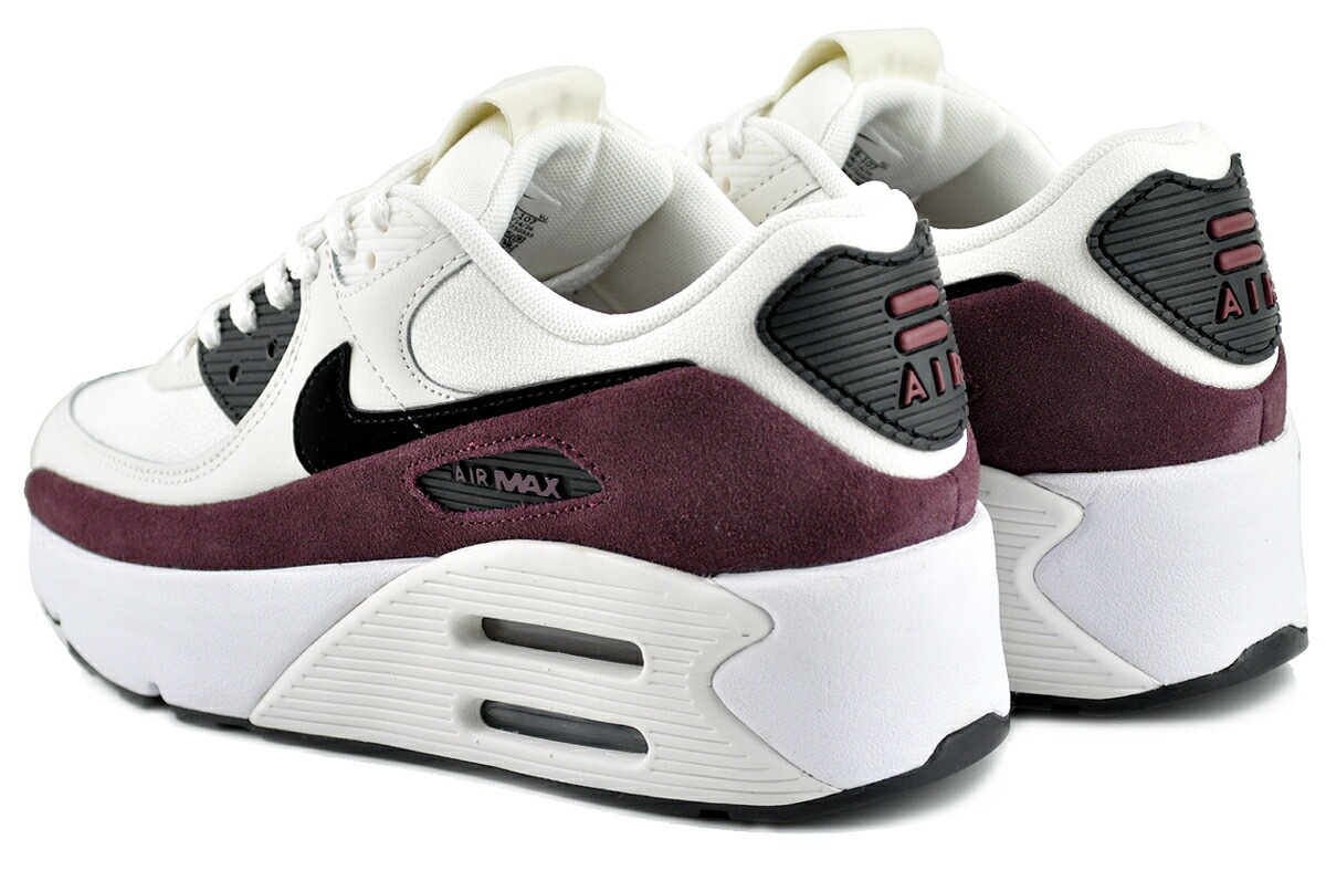 エアマックス 90 エレベイト ウィメンズ 厚底 セイル ブラック ナイトマルーン fd4328-107