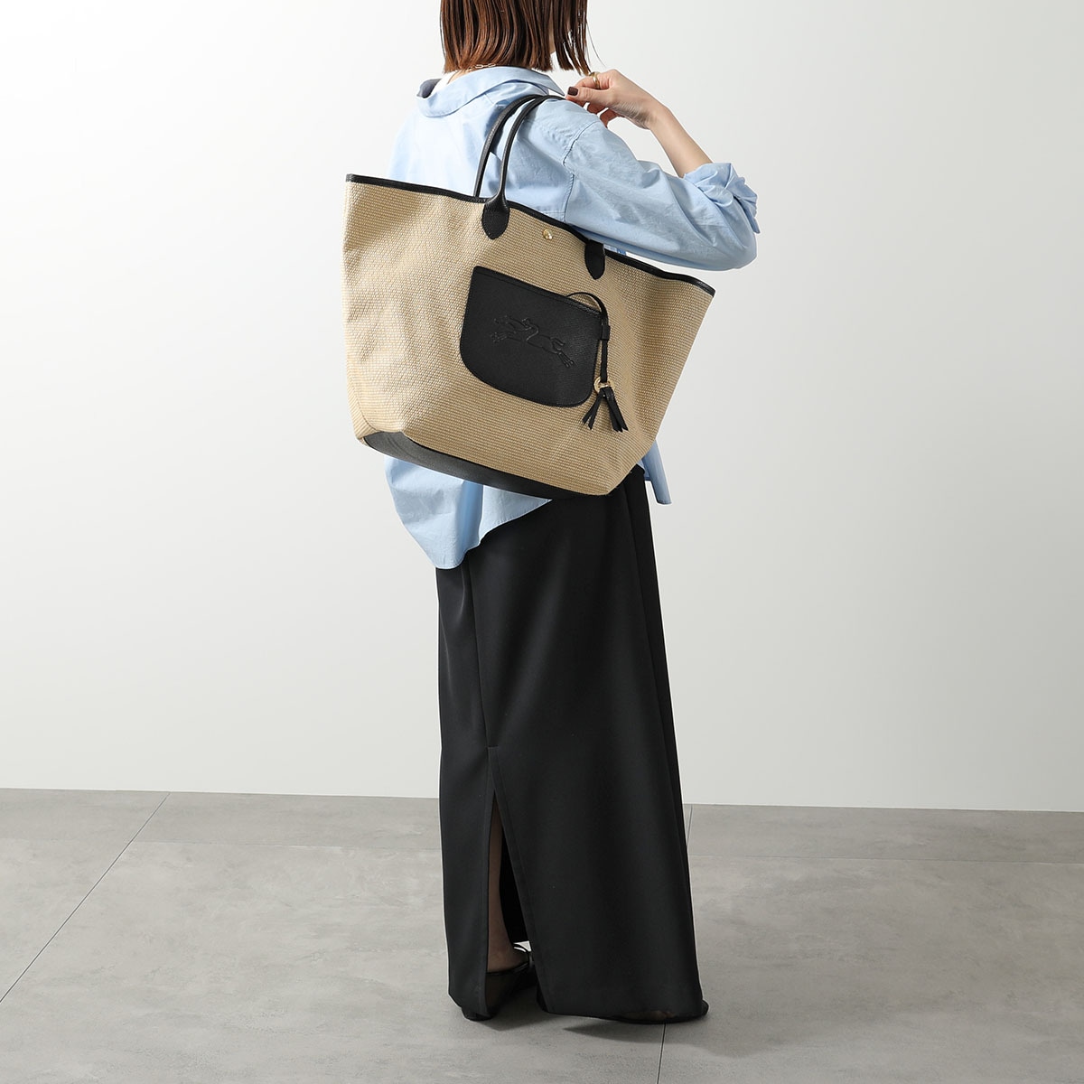 Qoo10] Longchamp ロンシャン かごバッ