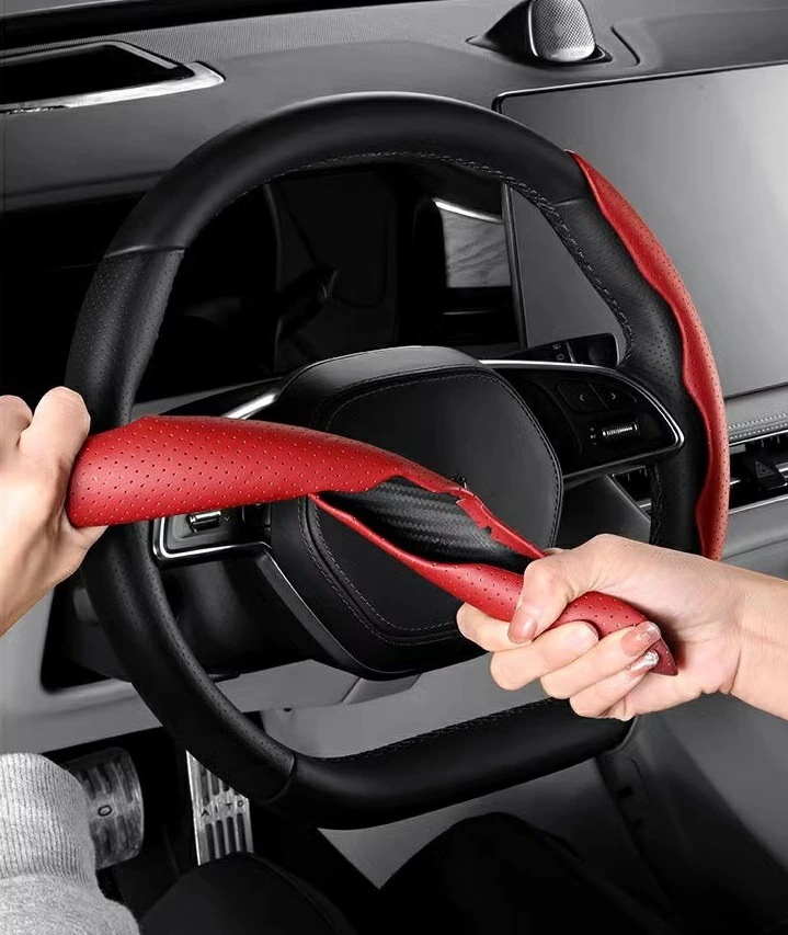 メルセデス・ベンツ C/E/GLC クラス 用 ハンドルカバー ステアリングカバー 滑り防止 ステアリングホイールカバー 2ピース 4色選択 7597 メルセデス・ベンツ C/E/GLC クラス 用 ハンドルカバー ステアリングカバー 滑り防止 ステアリングホイールカバー 2ピース 4色選択 7597