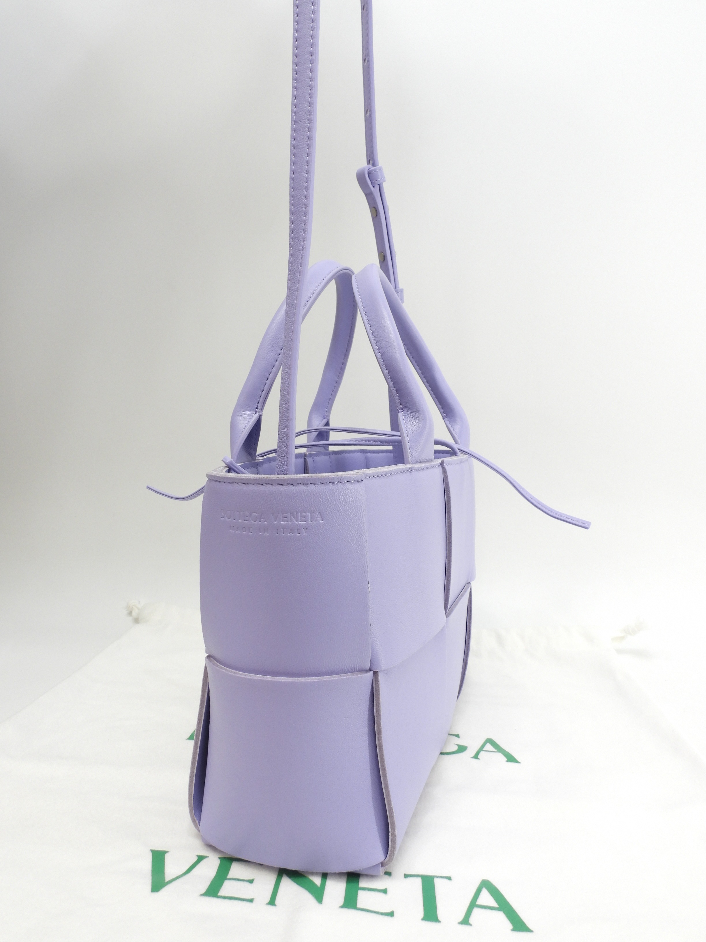 ミニトートバッグ アルコ レザー薄紫 s付ハンドバッグ 美品@B10212556N ミニトートバッグ アルコ レザー薄紫 s付ハンドバッグ 美品@B10212556N