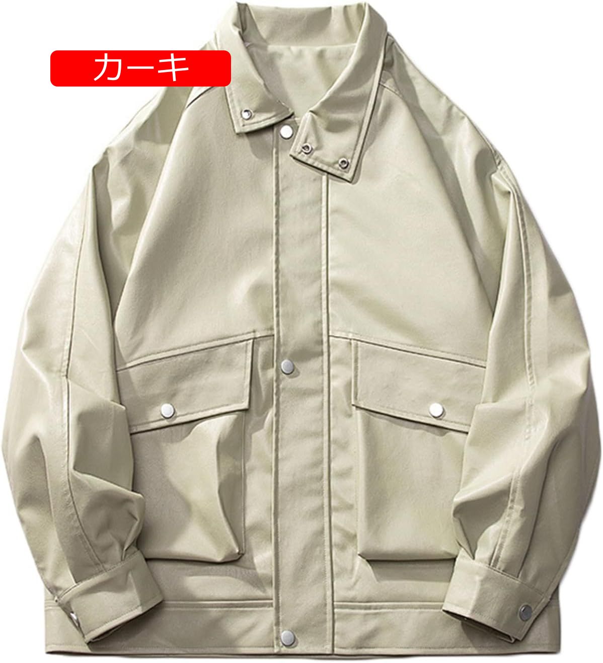 メンズ PUレザージャケット ライダースジャケット 革ジャン レトロ ストリート カジュアル ブルゾン ジャンパー かっこいい ショート 防風 撥水 コート 春秋 薄手 ユニセックス おしゃれ 大きい