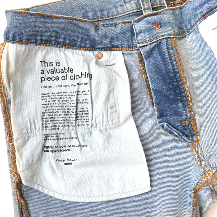 Nudie Jeans ヌーディージーンズ ジーンズ TightTerry レングス32 BLUE GHOST ブルーゴースト オーガニックコットン タイトテリー スキニー 55161-1165