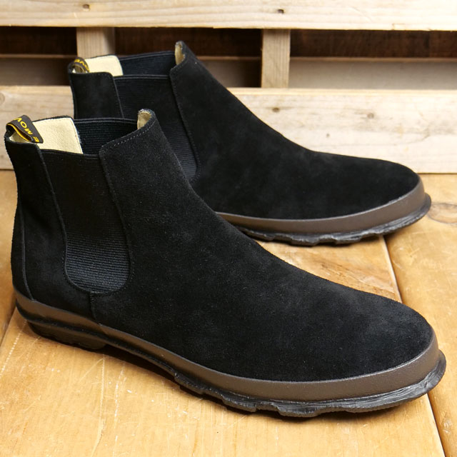 メンズ ブーツ SPM-469 [SPM469-05] 日本製 スピングルムーヴ サイドゴア 撥水 カウレザー ブラック