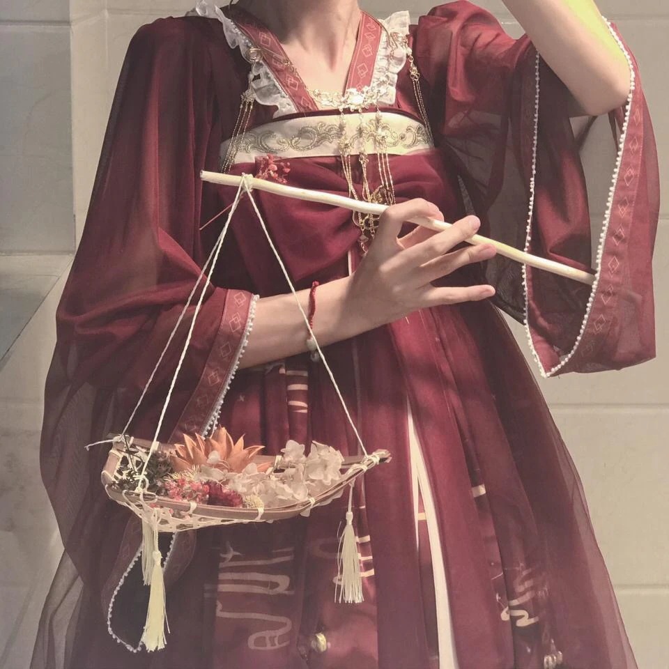 正規品紅昭願lolita青黛流煙紫韓国インナーストラップカーディガン太炎獣