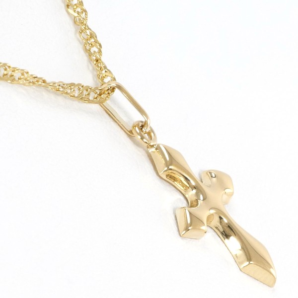 K18 18金 YG イエローゴールド ネックレス 総重量約2.1g 約43cm ジュエリー 中古 K18 18金 YG イエローゴールド ネックレス 総重量約2.1g 約43cm ジュエリー 中古