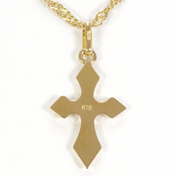 K18 18金 YG イエローゴールド ネックレス 総重量約2.1g 約43cm ジュエリー 中古 K18 18金 YG イエローゴールド ネックレス 総重量約2.1g 約43cm ジュエリー 中古