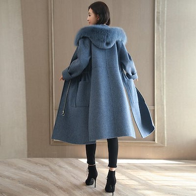 日本製好評 ファー付ロングコート アウター コート : レディース服 即納最安値