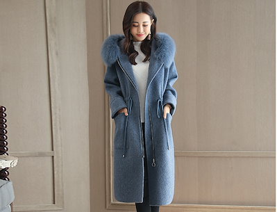 日本製好評 ファー付ロングコート アウター コート : レディース服 即納最安値