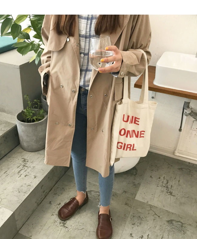 レディース服 女性 ファッション コート アウター トレンチコート ロング丈 秋服 ダブルボタン ゆったり フリーサイズ ストリート風 カジュアル ガーリー レディース服 女性 ファッション コート アウター トレンチコート ロング丈 秋服 ダブルボタン ゆったり フリーサイズ ストリート風 カジュアル ガーリー