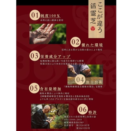 潤生堂健康研究館　活霊芝かつれいし　 30本　霊芝加工食品　日本産限定霊芝使用　日本製　栄養補助食品