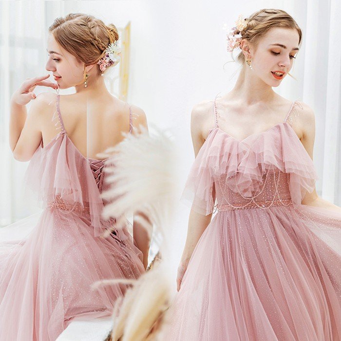 ロングドレス カラードレス パーティードレス 発表会 大きいサイズ 結婚式 ワンピース 二次会 ドレ