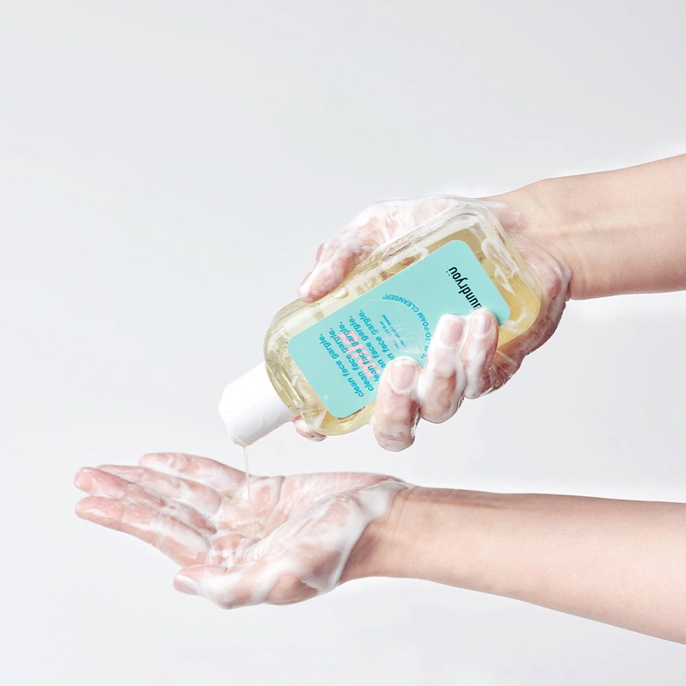 [1+1]【ランドリーユー公式】クリーンフェイスうがいジェルツーフォームクレンザー160g [マイルドorストロングorピュア]