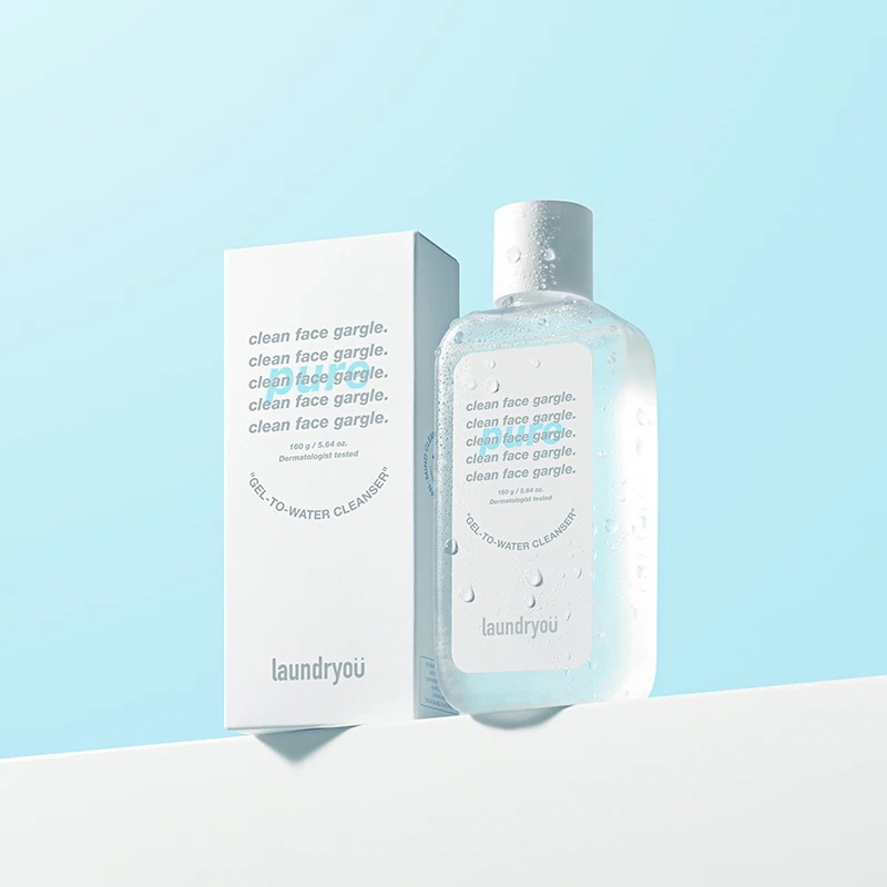 [1+1]【ランドリーユー公式】クリーンフェイスうがいジェルツーフォームクレンザー160g [マイルドorストロングorピュア]