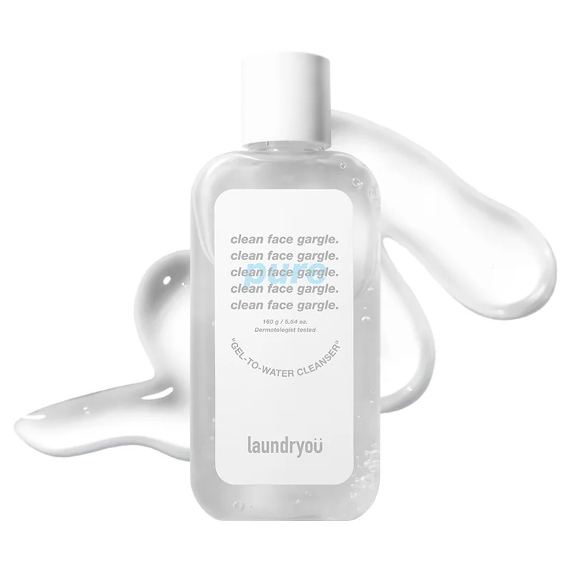 [1+1]【ランドリーユー公式】クリーンフェイスうがいジェルツーフォームクレンザー160g [マイルドorストロングorピュア]