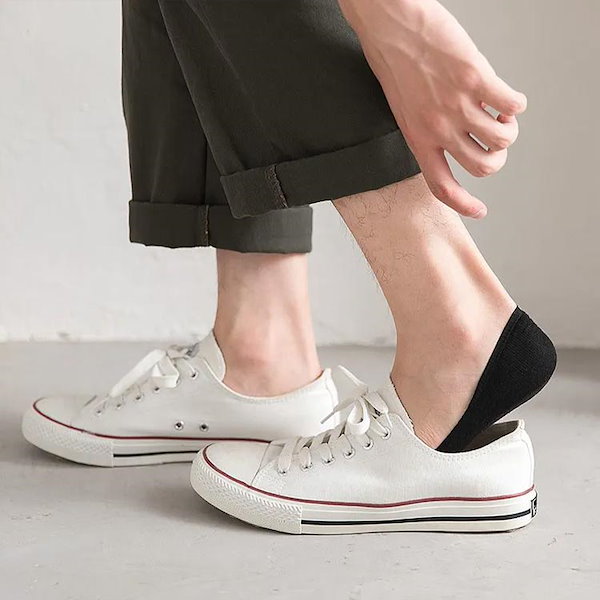 靴下 メンズ フットカバー くるぶしソックス くるぶし靴下 浅履き07 : Ainial フットカバー メンズ 5本指 夏 靴下 浅履き 五本