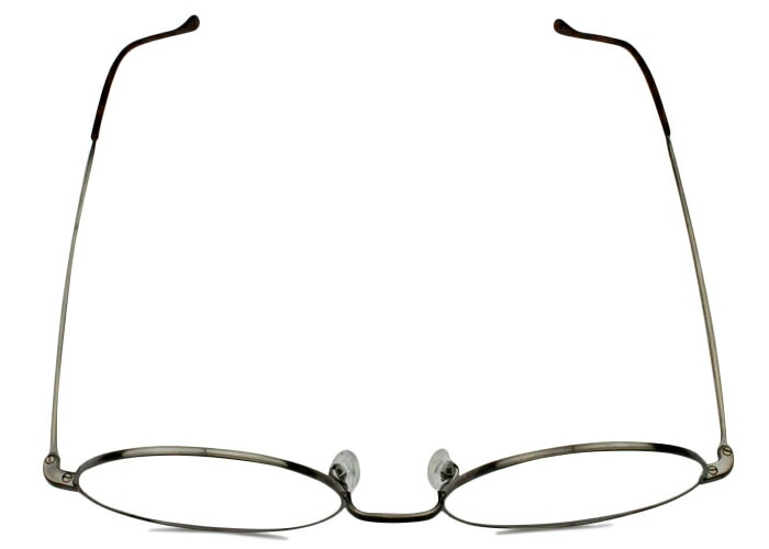 メガネ ユニオンアトランティック ua3614 c.14 アンティークシルバー フルリム ラウンド 丸 伊達 度付き 老眼鏡 遠近両用_3