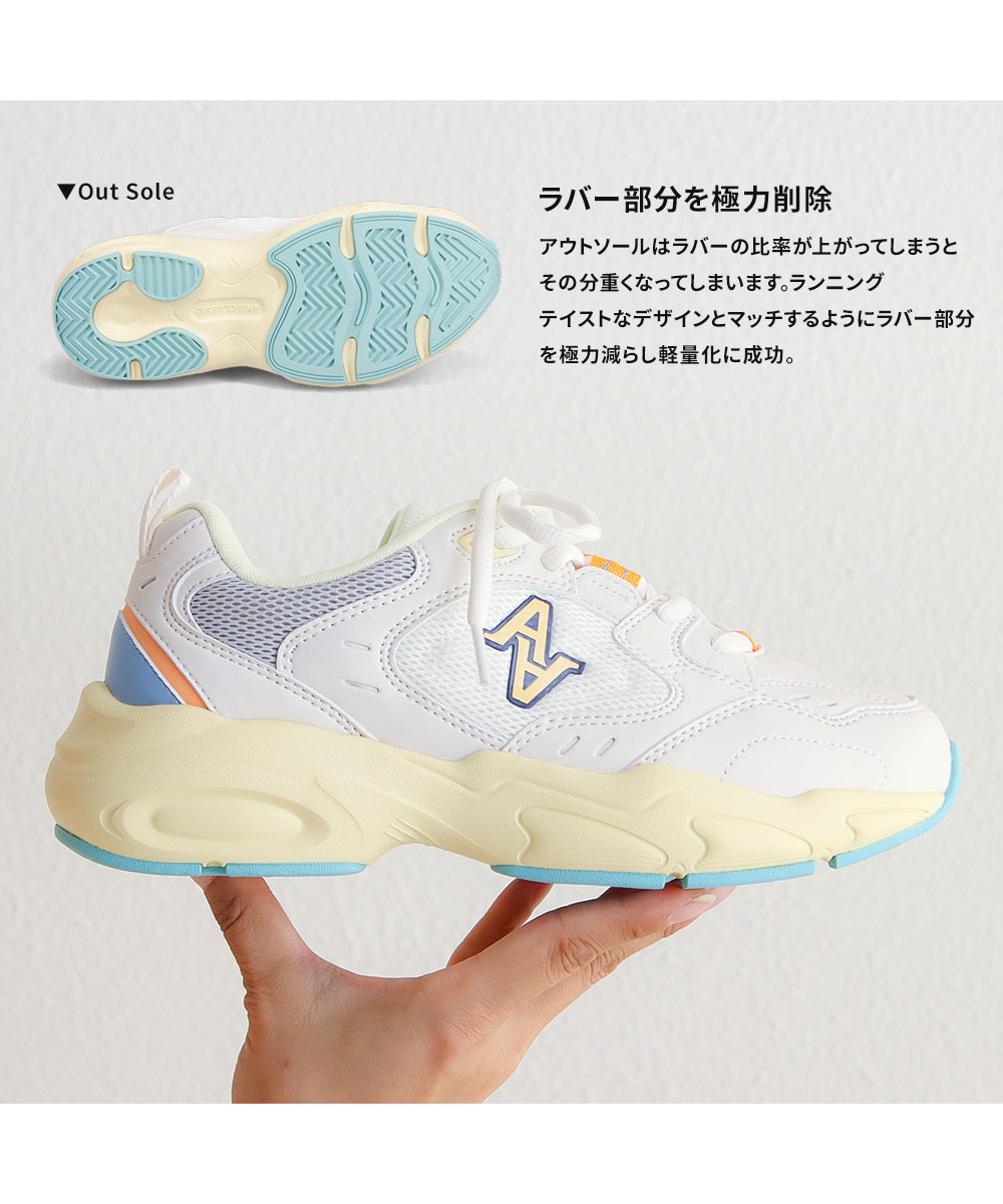 厚底スニーカー レディース ゴーストランナー ダッドスニーカー アグリーシューズ ローカット レースアップ 厚底 ソール 美脚 脚長 おしゃれ 0081