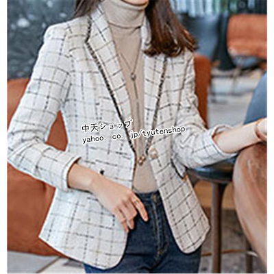 Qoo10] 人気沸騰 ジャケットレディース秋冬服 テ : レディース服