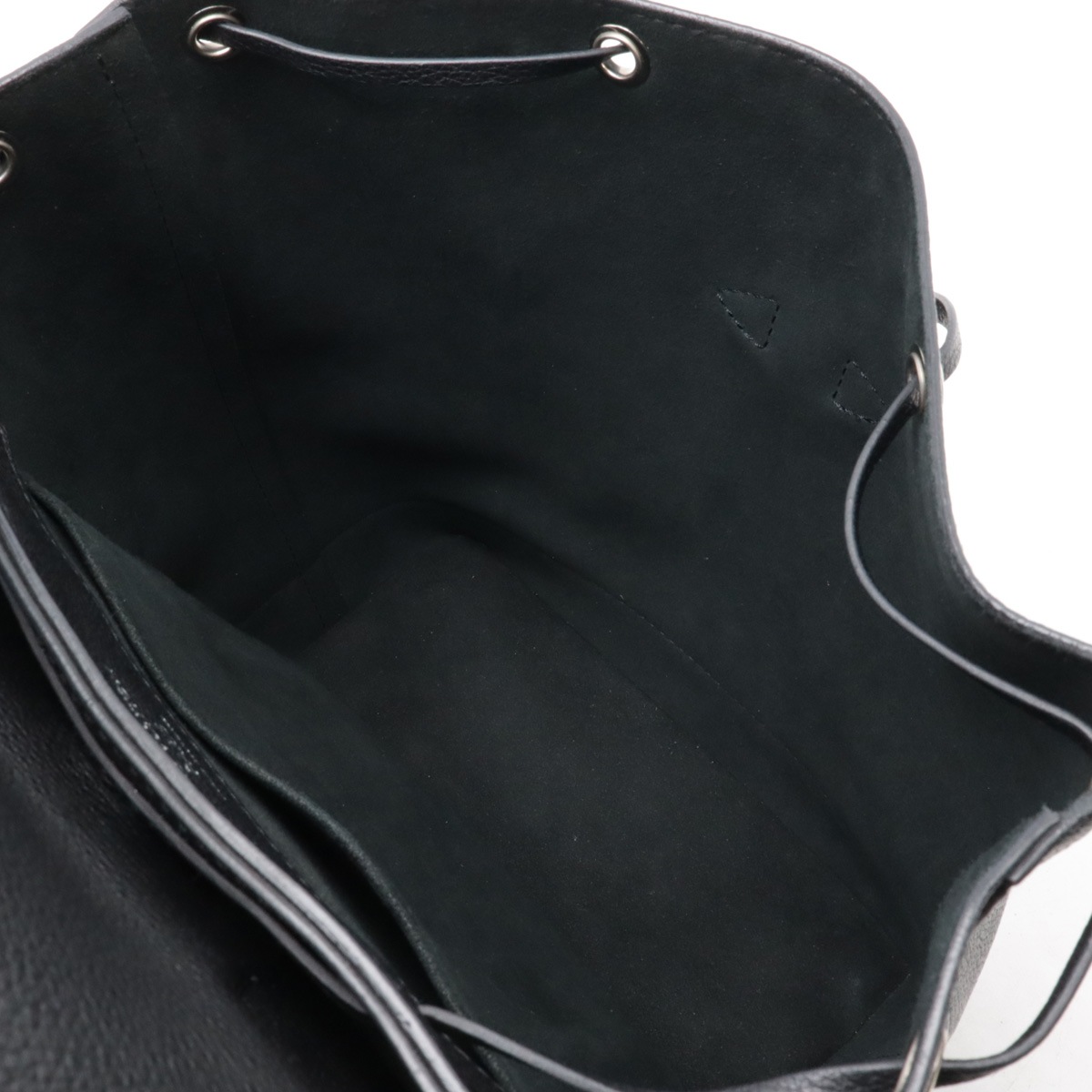 ロックミー バックパック リュックサック カーフレザー ノワール 黒 ブラック シルバー金具 M4181