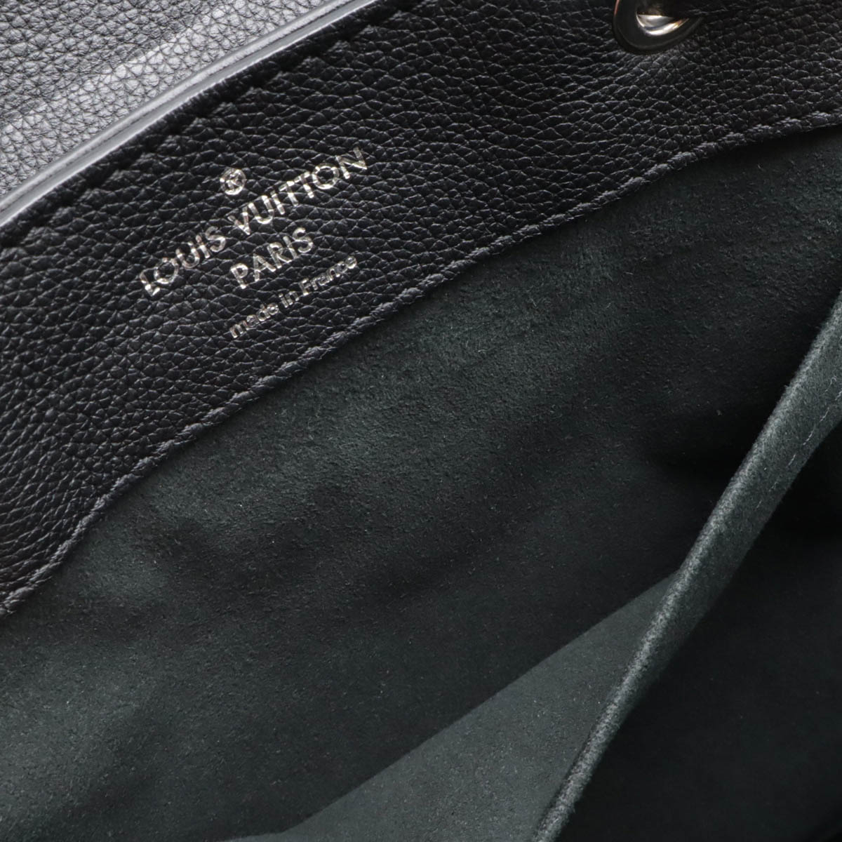 ロックミー バックパック リュックサック カーフレザー ノワール 黒 ブラック シルバー金具 M4181