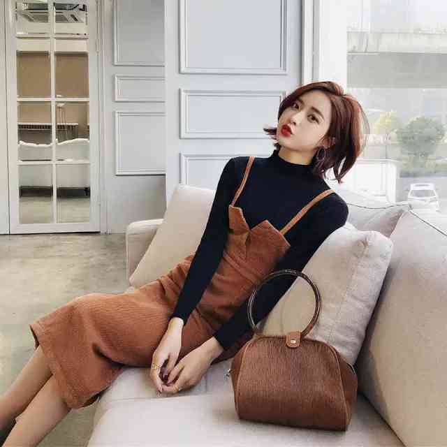 【即納】セットアップ レディース ニット スカート トップス 秋冬 ワンピース 大きいサイズ タートルネックタイトスカート 痩せて見える スレンダー コーデュロイ風 ハイネックニットトップス お出かけ