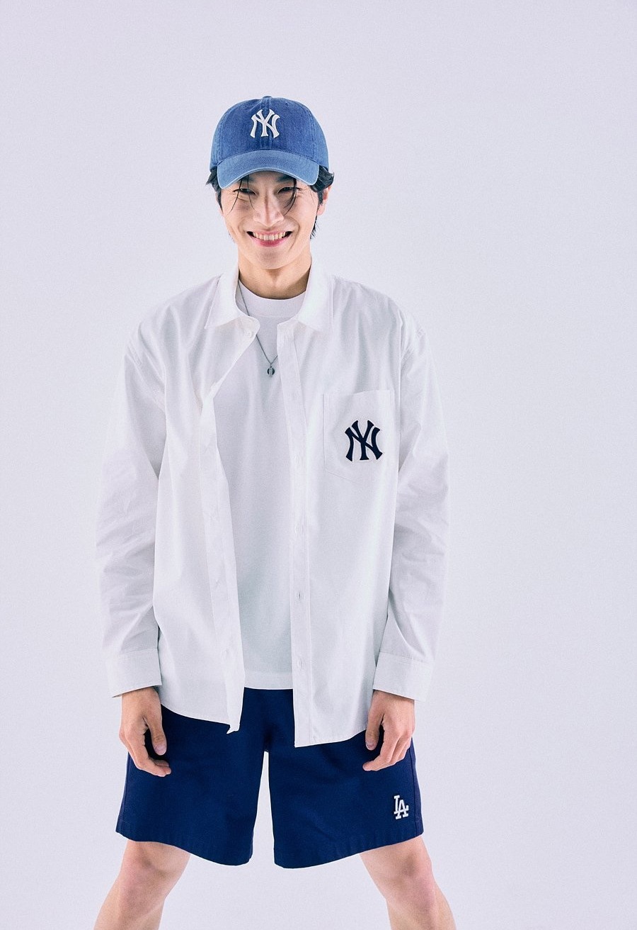 【TXTテヒョン着用】Denim Undershirt Ball Cap NY 韓国正規品 TXTテヒョン着用】Denim Undershirt Ball Cap NY (Indigo) 韓国