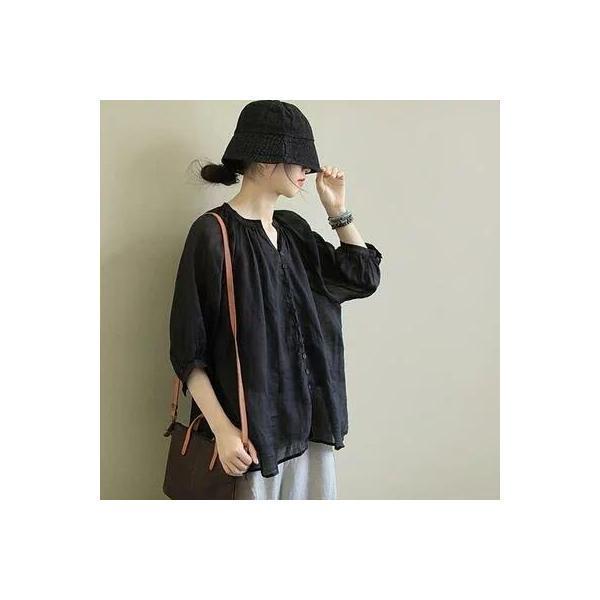 麻 リネン混 トップス レディース きれいめ カジュアル おしゃれ 薄手 カットソー シャツ ナチュラル 七分袖 涼しい Vネック リラックス 韓国 コーデ ブラウス 麻 リネン混 トップス レディース きれいめ カジュアル おしゃれ 薄手 カットソー シャツ ナチュラル 七分袖 涼しい Vネック リラックス 韓国 コーデ ブラウス