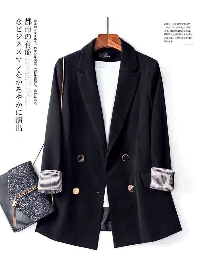 大活躍グレンチェックジャケット お洒落なジャケット ]今日のような天気に必ず必要なITEMテーラードジャケット ブルゾン 柔かい素材で心地良いスーツ/レディース/