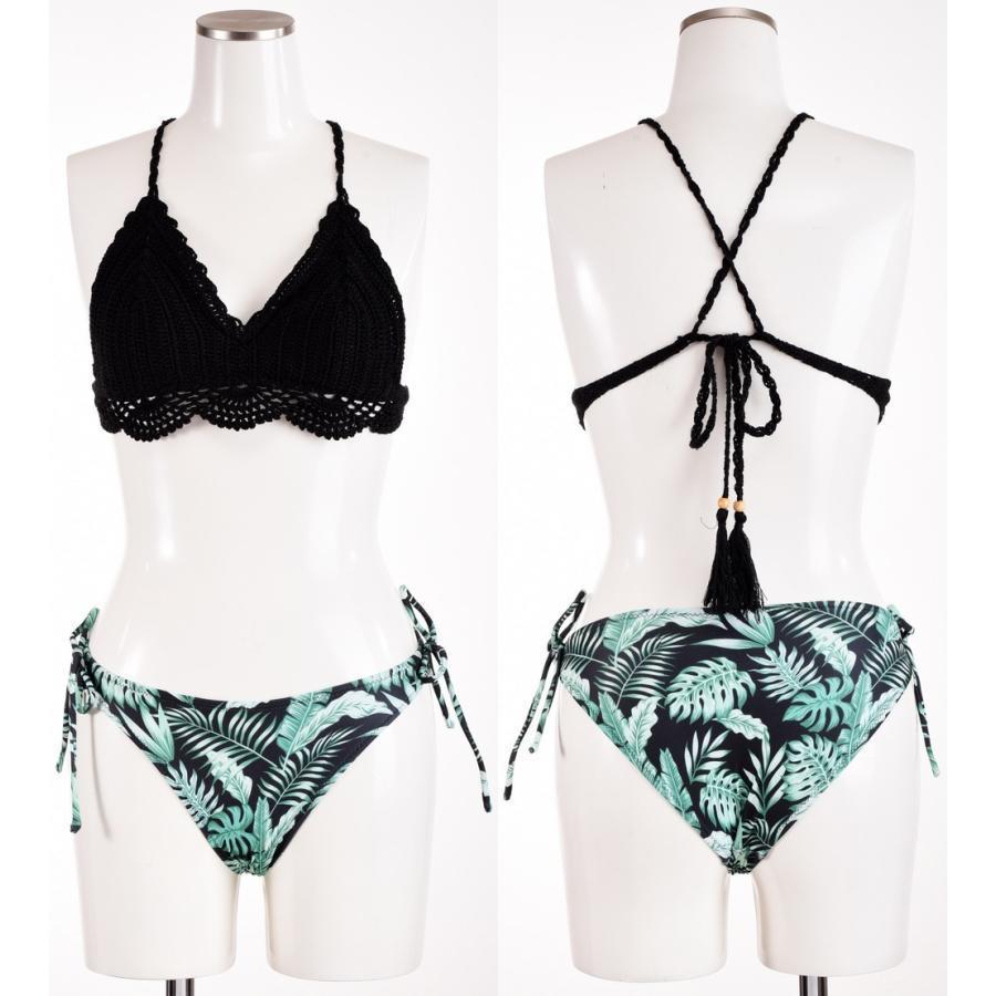 水着 3点セット クロシェビキニ タイサイドビキニ ロングパンツ ワイドパンツ レディース スイムウェア バッククロス 体型カバー 体系カバー ブラ 水着 3点セット クロシェビキニ タイサイドビキニ ロングパンツ ワイドパンツ レディース スイムウェア バッククロス 体型カバー 体系カバー ブラ