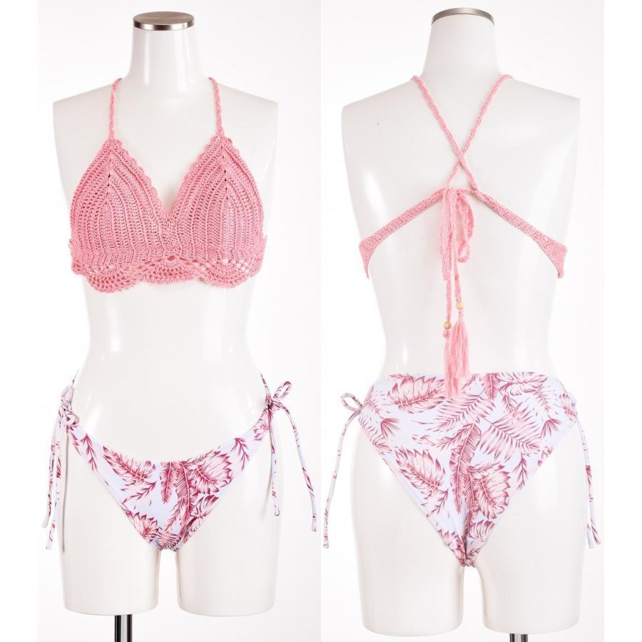 水着 3点セット クロシェビキニ タイサイドビキニ ロングパンツ ワイドパンツ レディース スイムウェア バッククロス 体型カバー 体系カバー ブラ 水着 3点セット クロシェビキニ タイサイドビキニ ロングパンツ ワイドパンツ レディース スイムウェア バッククロス 体型カバー 体系カバー ブラ