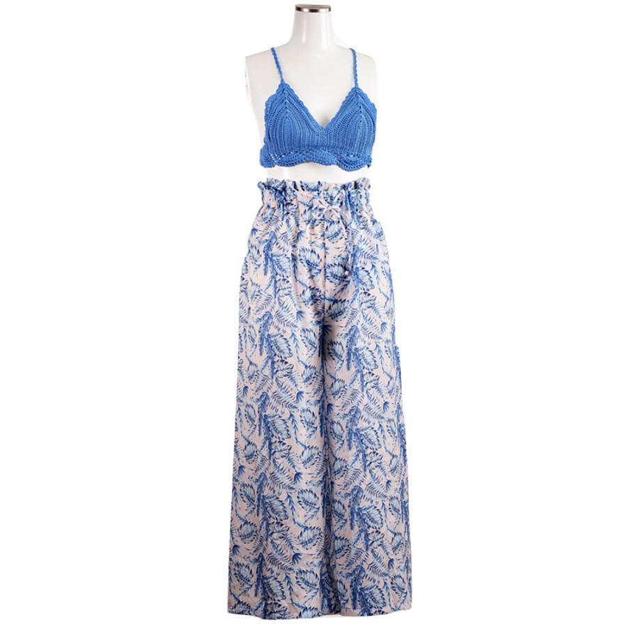 水着 3点セット クロシェビキニ タイサイドビキニ ロングパンツ ワイドパンツ レディース スイムウェア バッククロス 体型カバー 体系カバー ブラ 水着 3点セット クロシェビキニ タイサイドビキニ ロングパンツ ワイドパンツ レディース スイムウェア バッククロス 体型カバー 体系カバー ブラ