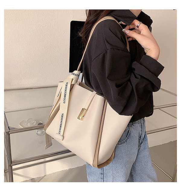 Qoo10] トートバッグ レディース レザー ママ