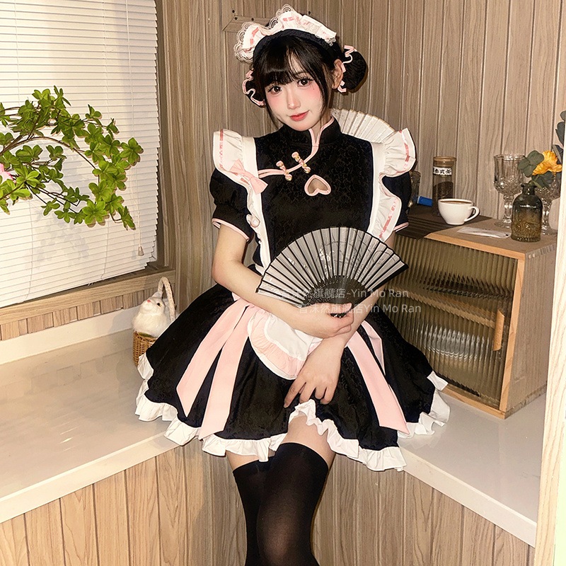 【韓国ins大人気】正規品販売:新中国式メイドコスプレ衣装 アニメコスチューム国韓国娘cos服メイド服ワンピース 【韓国ins大人気】正規品販売:新中国式メイドコスプレ衣装 アニメコスチューム国韓国娘cos服メイド服ワンピース