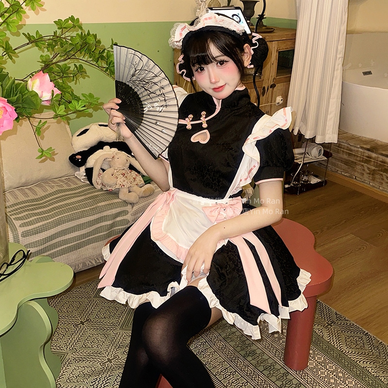 【韓国ins大人気】正規品販売:新中国式メイドコスプレ衣装 アニメコスチューム国韓国娘cos服メイド服ワンピース 【韓国ins大人気】正規品販売:新中国式メイドコスプレ衣装 アニメコスチューム国韓国娘cos服メイド服ワンピース