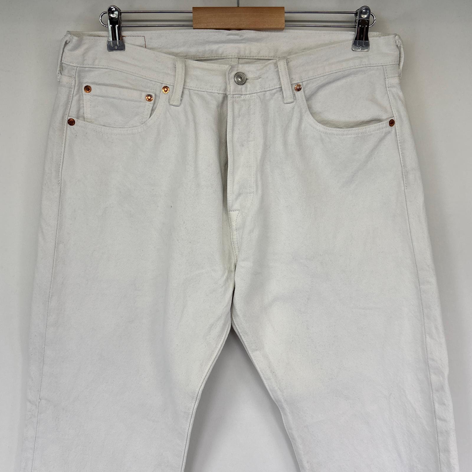 古着 デニムパンツ 501 ストレート ジーンズ ジーパン 5ポケット 長ズボン w34 L30 ホワイト メンズ 古着 デニムパンツ 501 ストレート ジーンズ ジーパン 5ポケット 長ズボン w34 L30 ホワイト メンズ