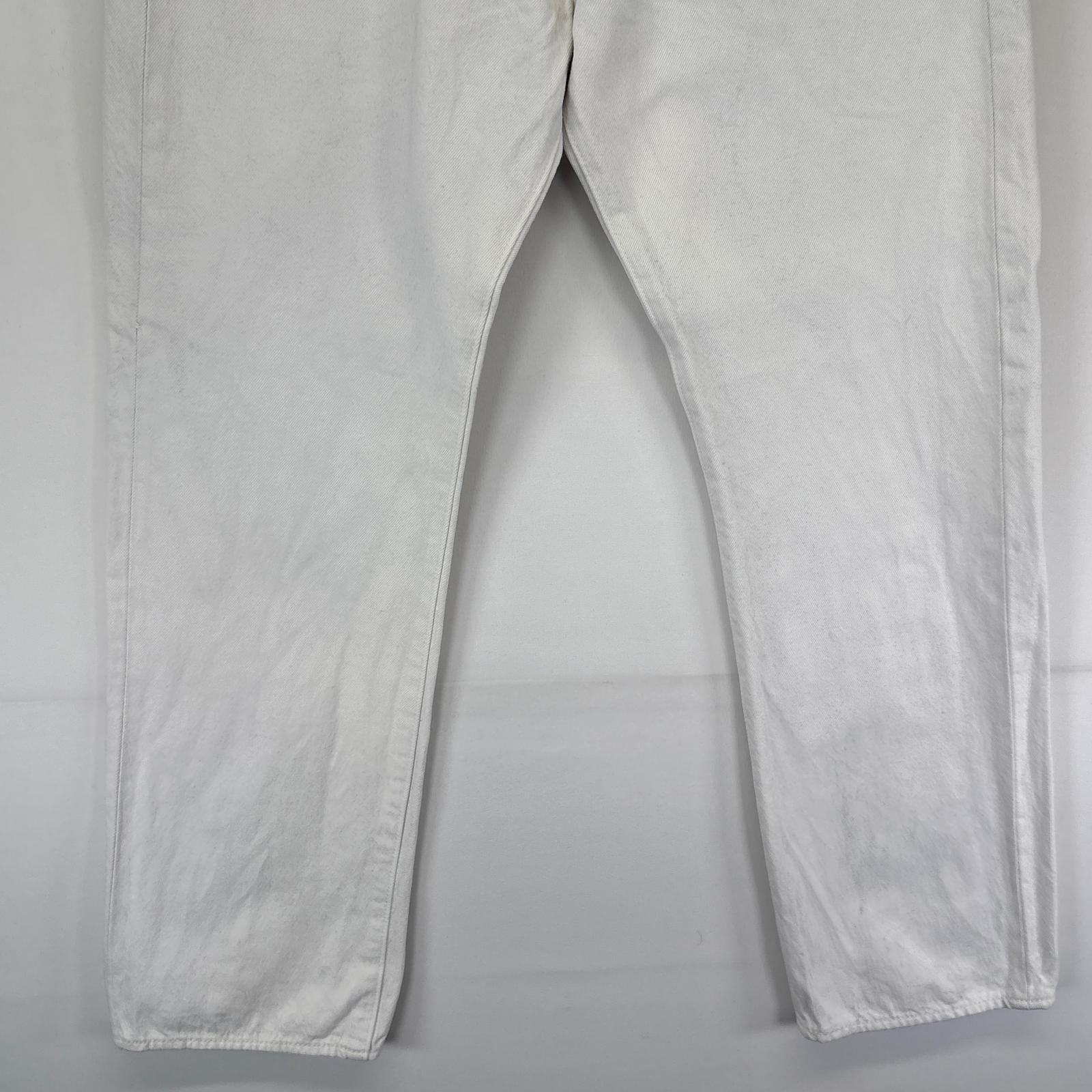 古着 デニムパンツ 501 ストレート ジーンズ ジーパン 5ポケット 長ズボン w34 L30 ホワイト メンズ 古着 デニムパンツ 501 ストレート ジーンズ ジーパン 5ポケット 長ズボン w34 L30 ホワイト メンズ