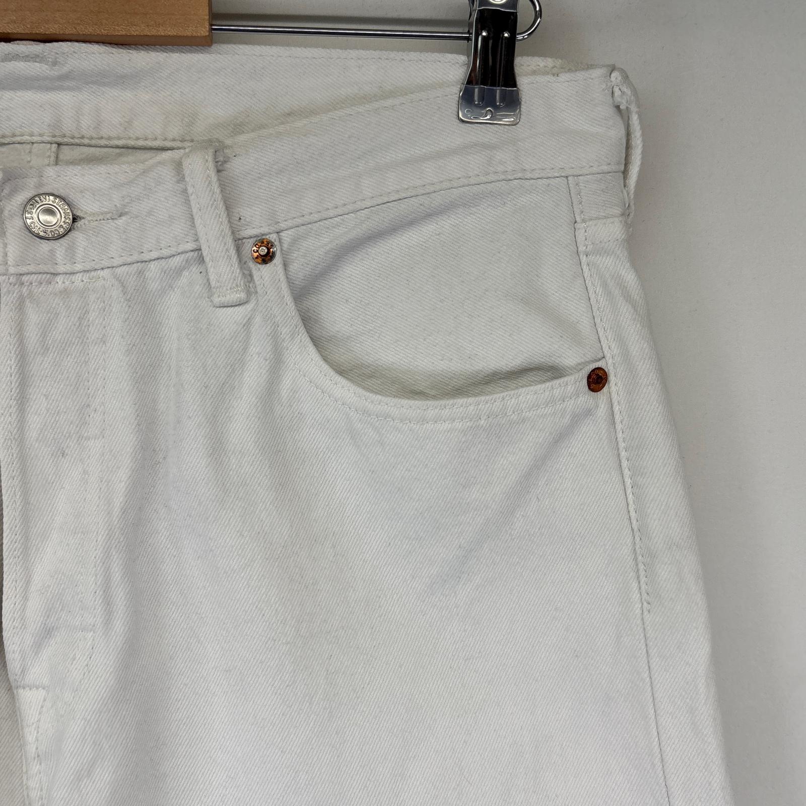 古着 デニムパンツ 501 ストレート ジーンズ ジーパン 5ポケット 長ズボン w34 L30 ホワイト メンズ 古着 デニムパンツ 501 ストレート ジーンズ ジーパン 5ポケット 長ズボン w34 L30 ホワイト メンズ