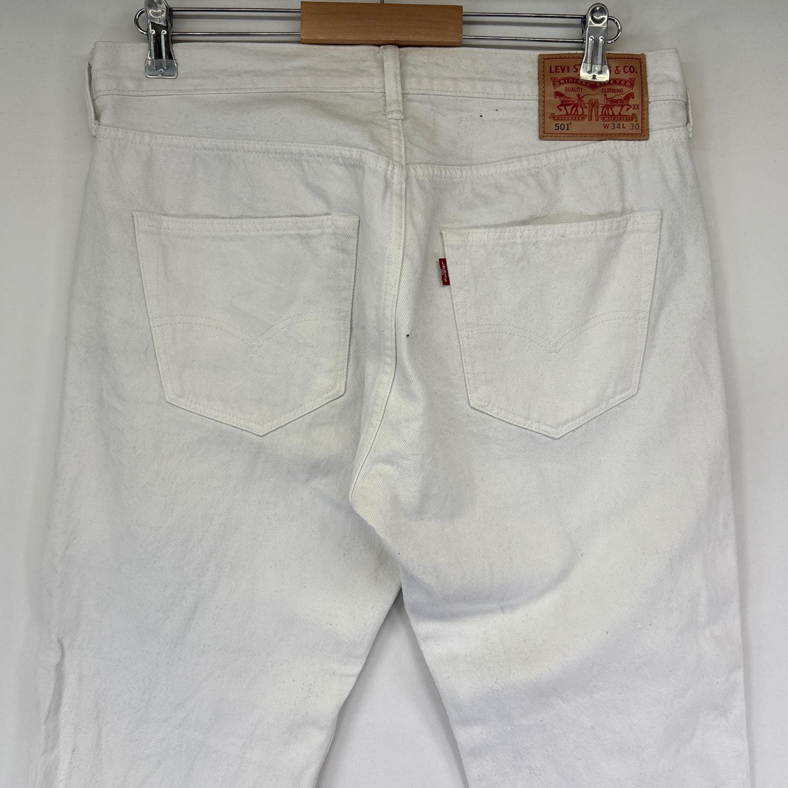 古着 デニムパンツ 501 ストレート ジーンズ ジーパン 5ポケット 長ズボン w34 L30 ホワイト メンズ 古着 デニムパンツ 501 ストレート ジーンズ ジーパン 5ポケット 長ズボン w34 L30 ホワイト メンズ