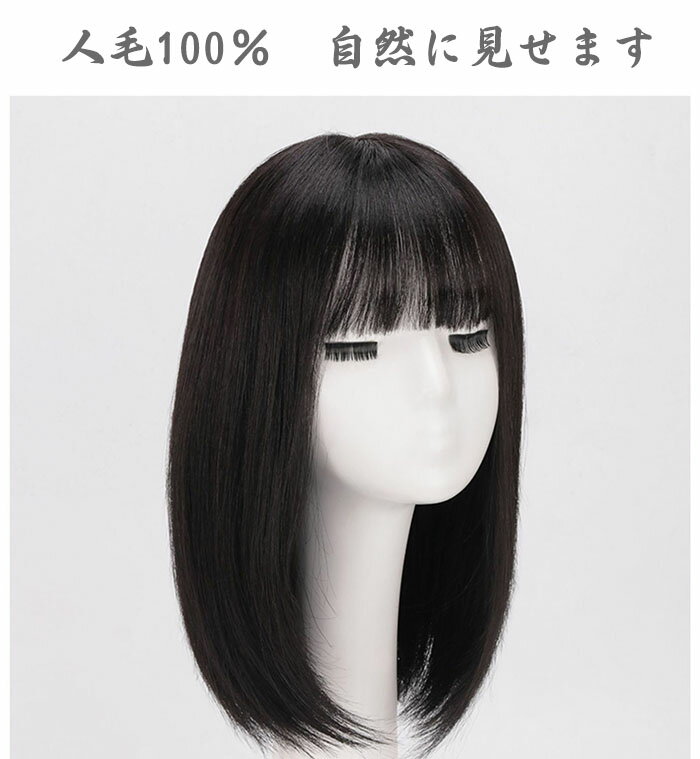 人毛100% かつら ウィッグ フルウィッグ 医療用 レディース カール ウィッグ セミショート ウィッグ 女性 かつら 白髪 薄毛 人毛 自然 セミショートヘア ふかし 大人 カール 小顔 黒髪 医