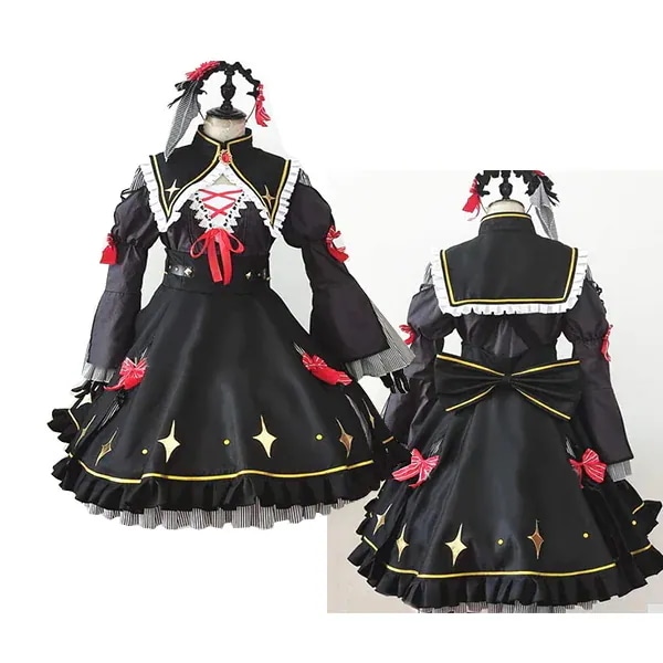 実物撮影 卯月コウ 女体化 衣装＋髪飾り コスプレ 衣装 ウィッグ 靴 追加可 Vtuber にじさんじ うづきこう 1期生 衣装 コスプレ衣装 ハロウィン クリスマス