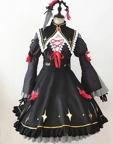 実物撮影 卯月コウ 女体化 衣装＋髪飾り コスプレ 衣装 ウィッグ 靴 追加可 Vtuber にじさんじ うづきこう 1期生 衣装 コスプレ衣装 ハロウィン クリスマス