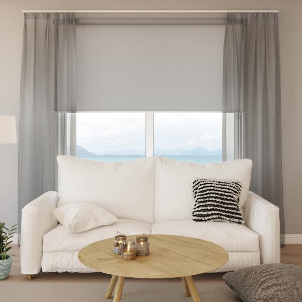 ロールスクリーン 抗菌 防臭 オーダー サイズ W91-135×H181-200cm おしゃれ 仕切り タチカワブラインド 立川機工 日本製 カーテンレール 取り付け 天井 正面 紐