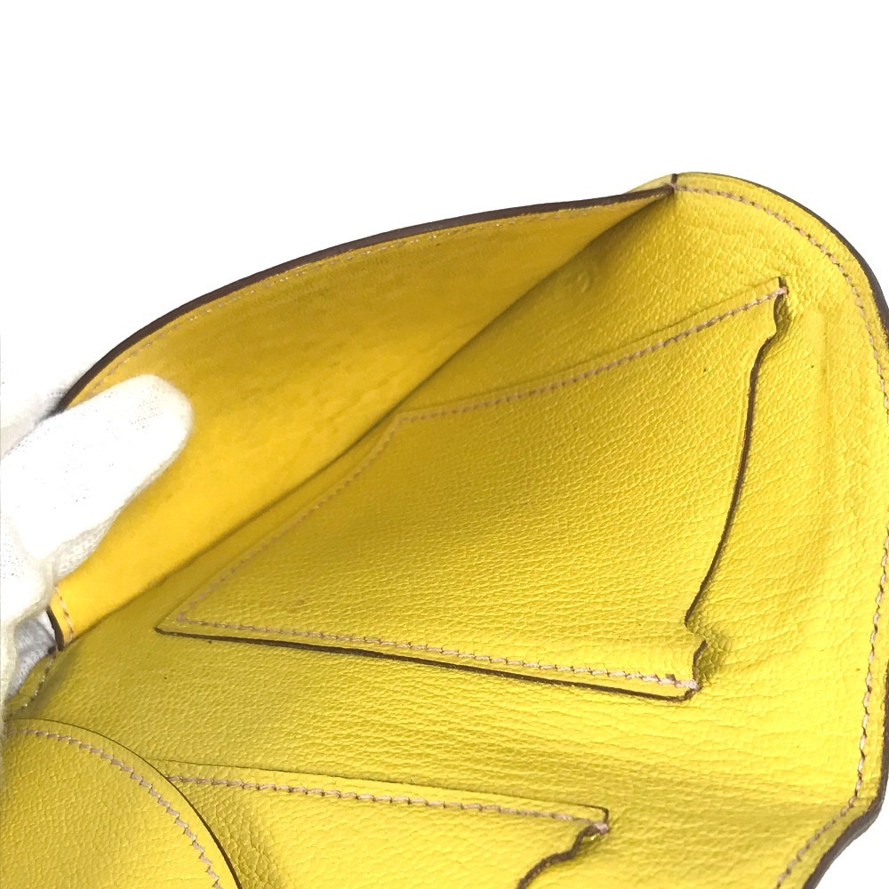 コインケース インザループ コンパクト 財布 小銭入れ コンパクトウォレット 2つ折り財布 レザー イエロー コインケース インザループ コンパクト 財布 小銭入れ コンパクトウォレット 2つ折り財布 レザー イエロー