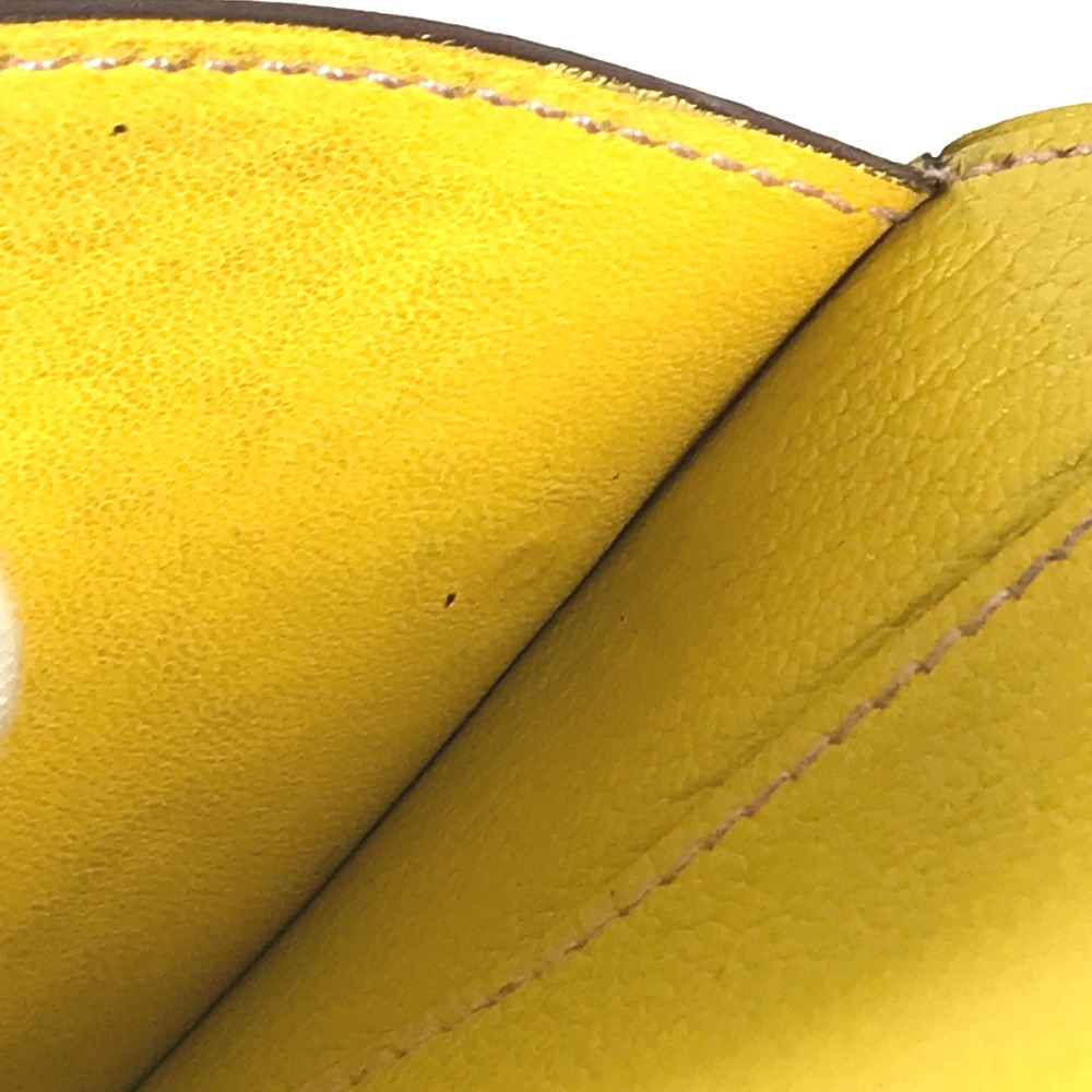 コインケース インザループ コンパクト 財布 小銭入れ コンパクトウォレット 2つ折り財布 レザー イエロー コインケース インザループ コンパクト 財布 小銭入れ コンパクトウォレット 2つ折り財布 レザー イエロー