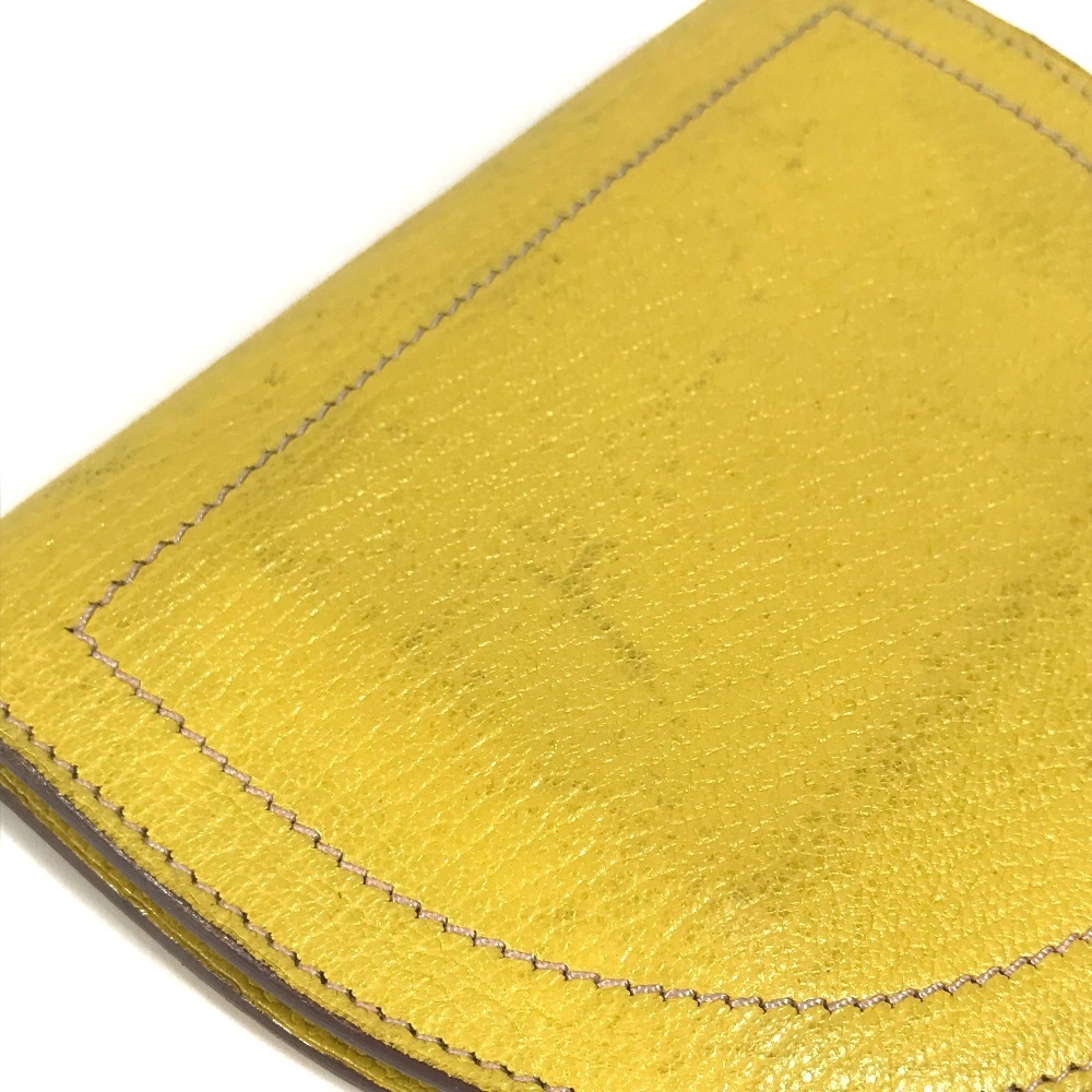 コインケース インザループ コンパクト 財布 小銭入れ コンパクトウォレット 2つ折り財布 レザー イエロー コインケース インザループ コンパクト 財布 小銭入れ コンパクトウォレット 2つ折り財布 レザー イエロー