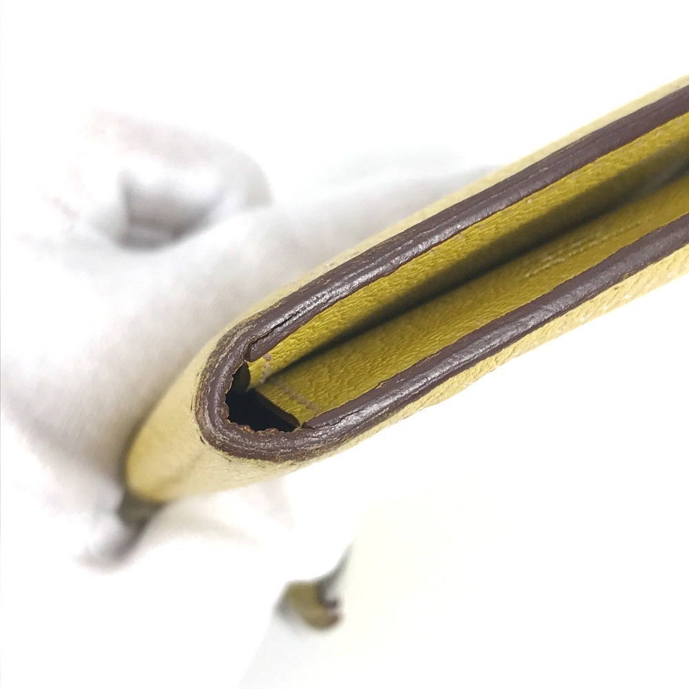 コインケース インザループ コンパクト 財布 小銭入れ コンパクトウォレット 2つ折り財布 レザー イエロー コインケース インザループ コンパクト 財布 小銭入れ コンパクトウォレット 2つ折り財布 レザー イエロー