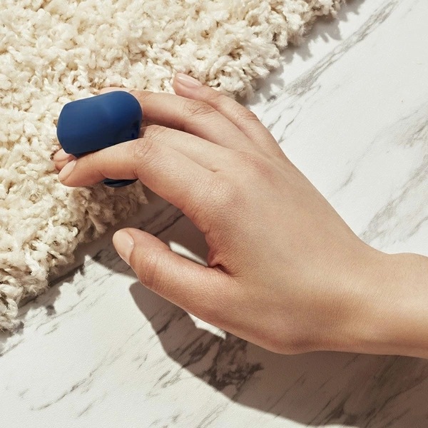 Fin(フィン) ネイビー：USB充電式モデル デンマ マッサージ器 小型 電動マッサージ