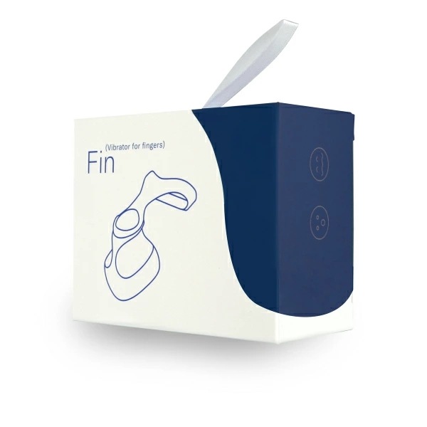 Fin(フィン) ネイビー：USB充電式モデル デンマ マッサージ器 小型 電動マッサージ